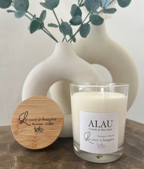 Bougie parfumée - ALAU Lavande & Musc blanc